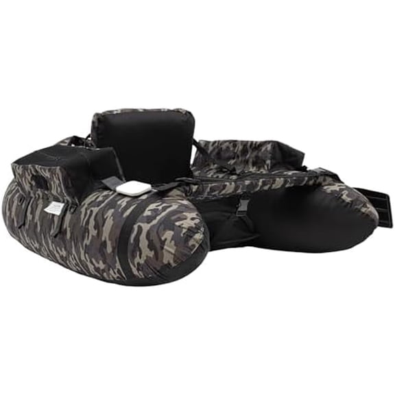 Fishing Boat, 286.6lbs Portable Outdoor Fishing Boat with Adjustable Backrest (90-180), Inflatable Floated Fish Boats, Hand Air Pump, Used for Rafting, Exploration in The Ocean, Lakes (Camouflage)