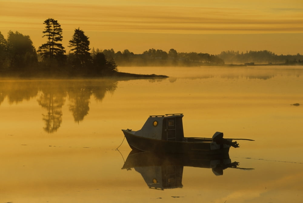 Fishing Boat Mayfield Prince Edward Island Canvas Art - John Sylvester Design Pics (17 x 11)