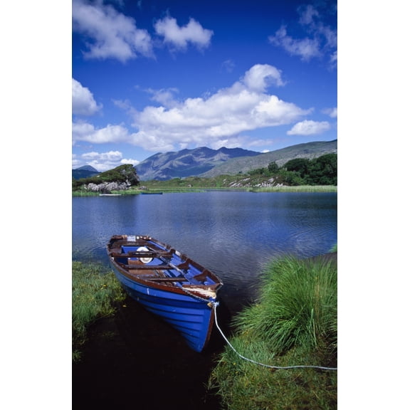 Fishing Boat On Upper Lake Killarney National Park County Kerry Ireland Canvas Art - Gareth McCormack Design Pics (24 x 36)
