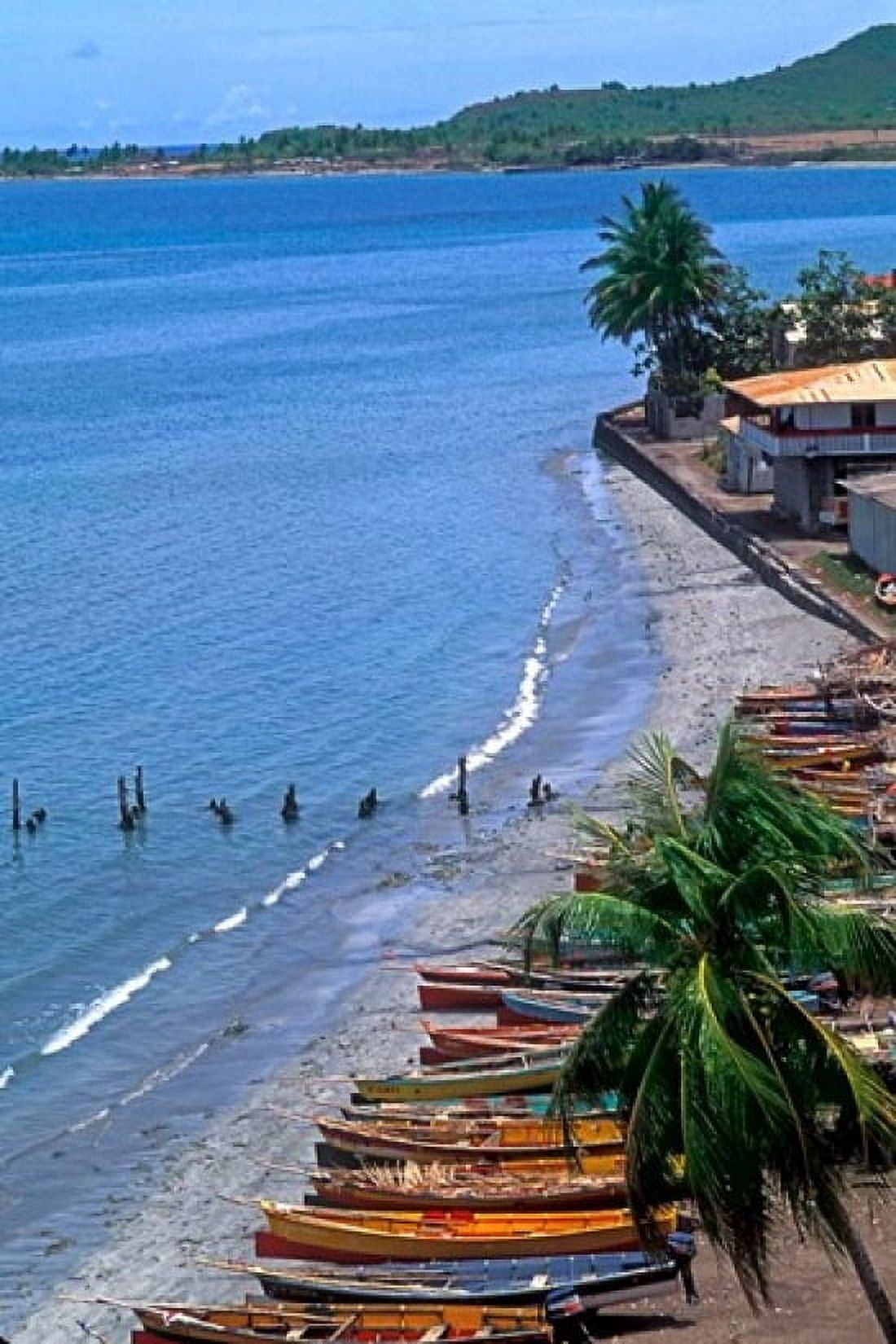 Fishing Boats on Shore St Lucia Canvas Art - Bill Bachmann DanitaDelimont (19 x 28)