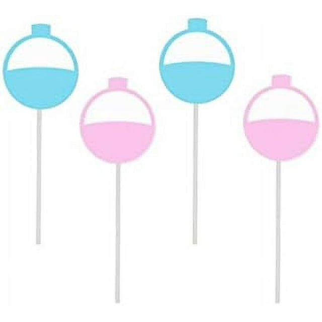 Fishing Bobber Cupcake Toppers, And Blue Fishing Bobbers, Fish Cupcake