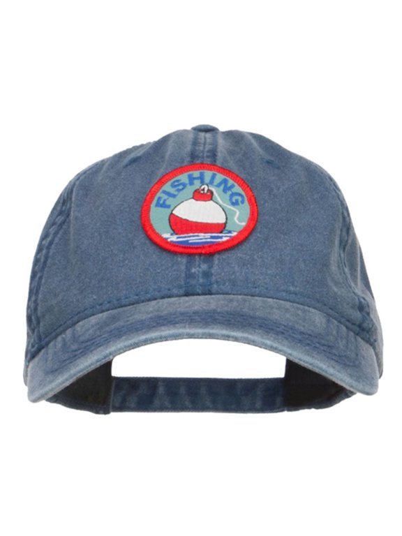 Fishing Bobber Patched Washed Cap - Navy OSFM
