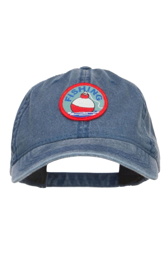 Fishing Bobber Patched Washed Cap - Navy OSFM