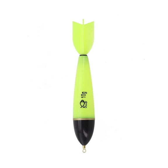 Fishing Bobbers Fishing Floats Weighted Slotted, LED Electronic Fishing Float Night Fishing Light Rocket Design Long Cast Float High Sensitivity, Fishing Gear, Fishing Tackle(10g)