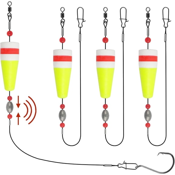 Fishing Bobbers Popping Corks Fishing Float Rig Weighted Popping Floats Trout Float Rigs Redfish Speckled Flounder Saltwater Rattle Fishing Tackle