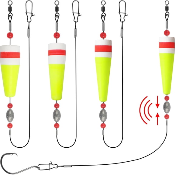 Fishing Bobbers Popping Corks Fishing Float Rig Weighted Popping Floats Trout Float Rigs Redfish Speckled Flounder Saltwater Rattle Fishing Tackle