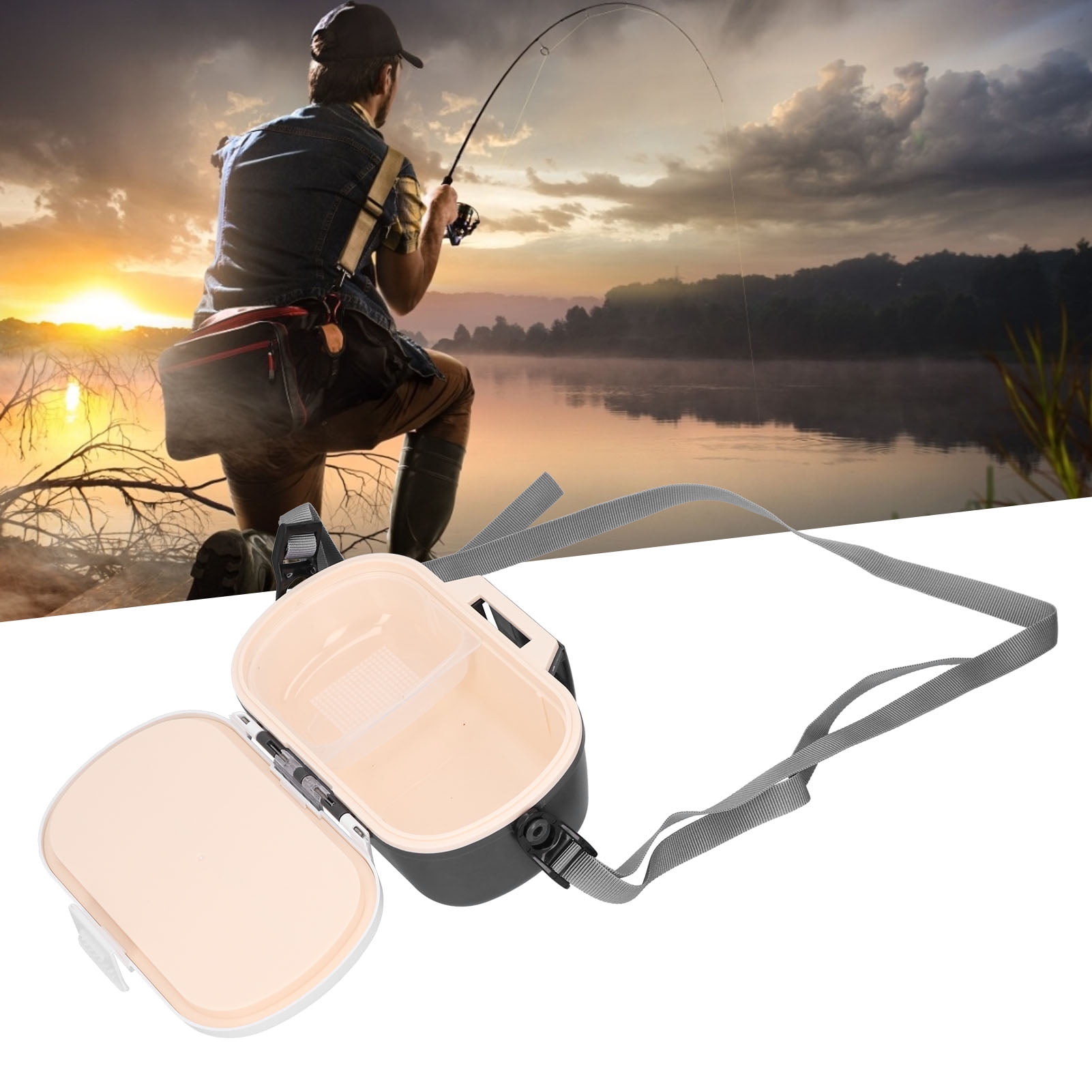 Lure Hook Box Plastic Insulated Lure Sea Fishing Earthworms Sea Silkworm Preservation Box Fishing Accessory