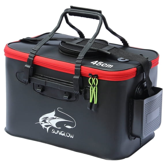 Fishing Bucket 6gallon/8gallon/10gallon Foldable Fish Live Container Multi-functional Bait Outdoor Camping Eva Bag And Protection