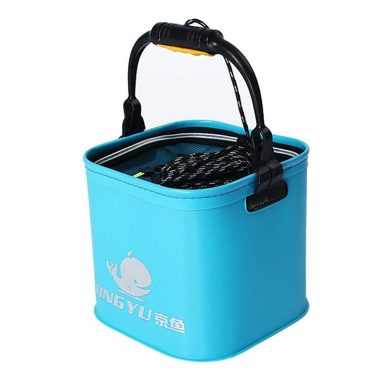 Fishing Bucket Folding Portable Collapsible Multifunctional Fish Live Bait  Container for Fishing 