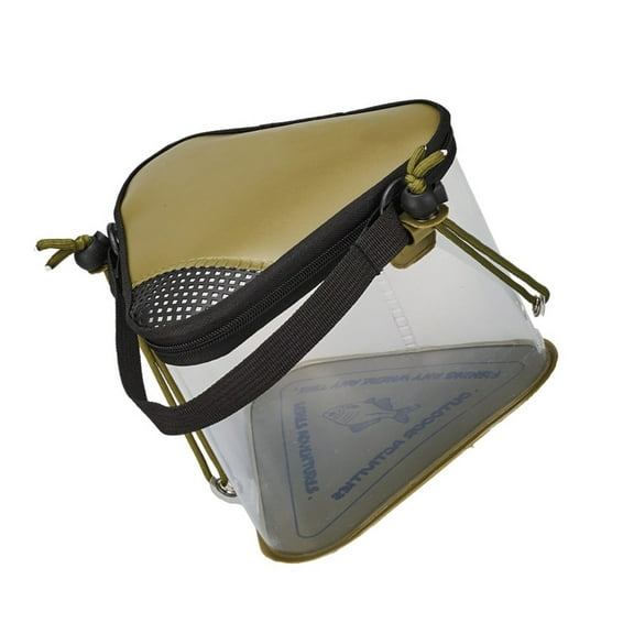 Fishing Bucket Multifunctional Minnow Bucket with Net Lid Collapsible