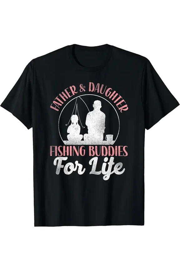 Fishing Buddies Dad Father Daughter T-Shirt