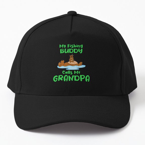 Fishing Buddy Calls Me Grandpa Baseball Hat, Heartwarming Angler Family Design, Classic Cap