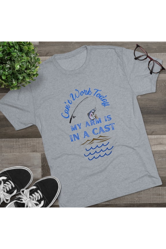 Fishing Can't Work Today Shirt, Outdoors, Great Gift
