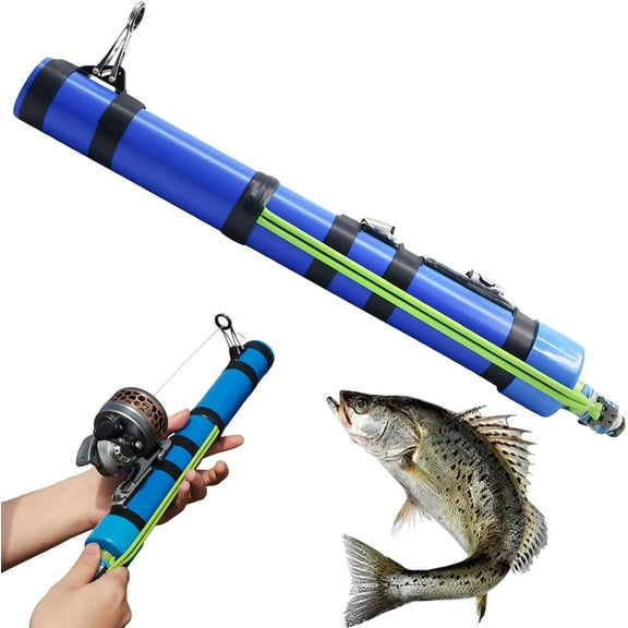 Fishing Catapult Rod, 15In Professional Sling Shot Fishing Reel Pole, Saltwater and Freshwater Great Gear for Traveling Anglers