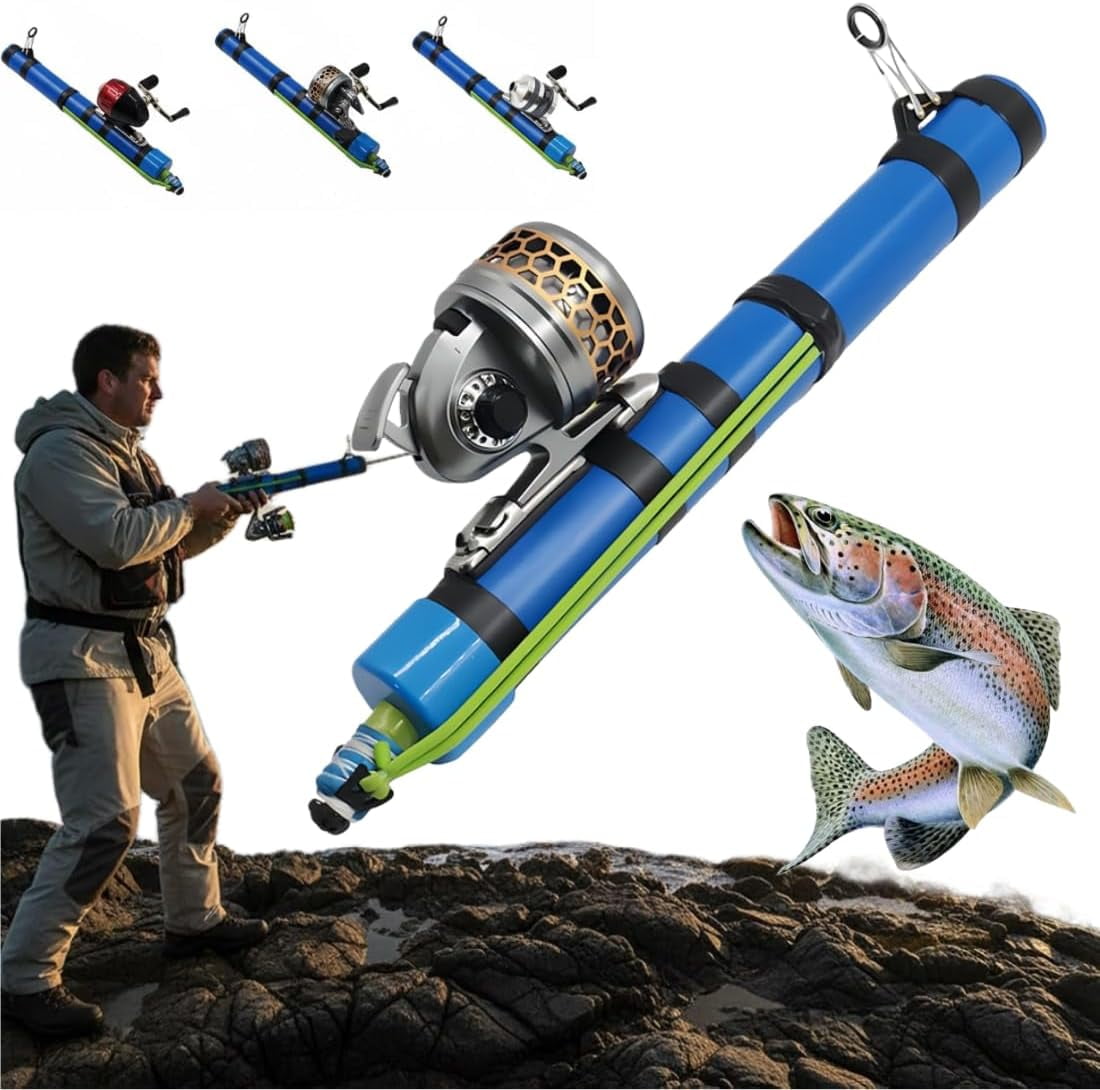 Fishing Catapult Rod, 2026 Upgraded Catapult Fishing Rod, Professional Pole Shooting Hunting Lure Fishings Tools, Saltwater and Freshwater Great Gear for Outdoor Anglers Travel