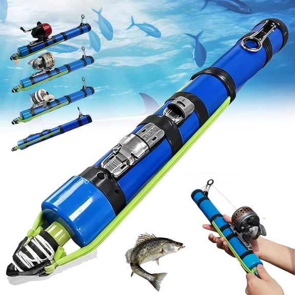 Fishing Catapult Rod, 2026 Upgraded Fly Fishing & Lure Launcher Rod, Compact Telescopic CatapultTool for Saltwater or Freshwater, Great Gear for Outdoor Anglers & Travel