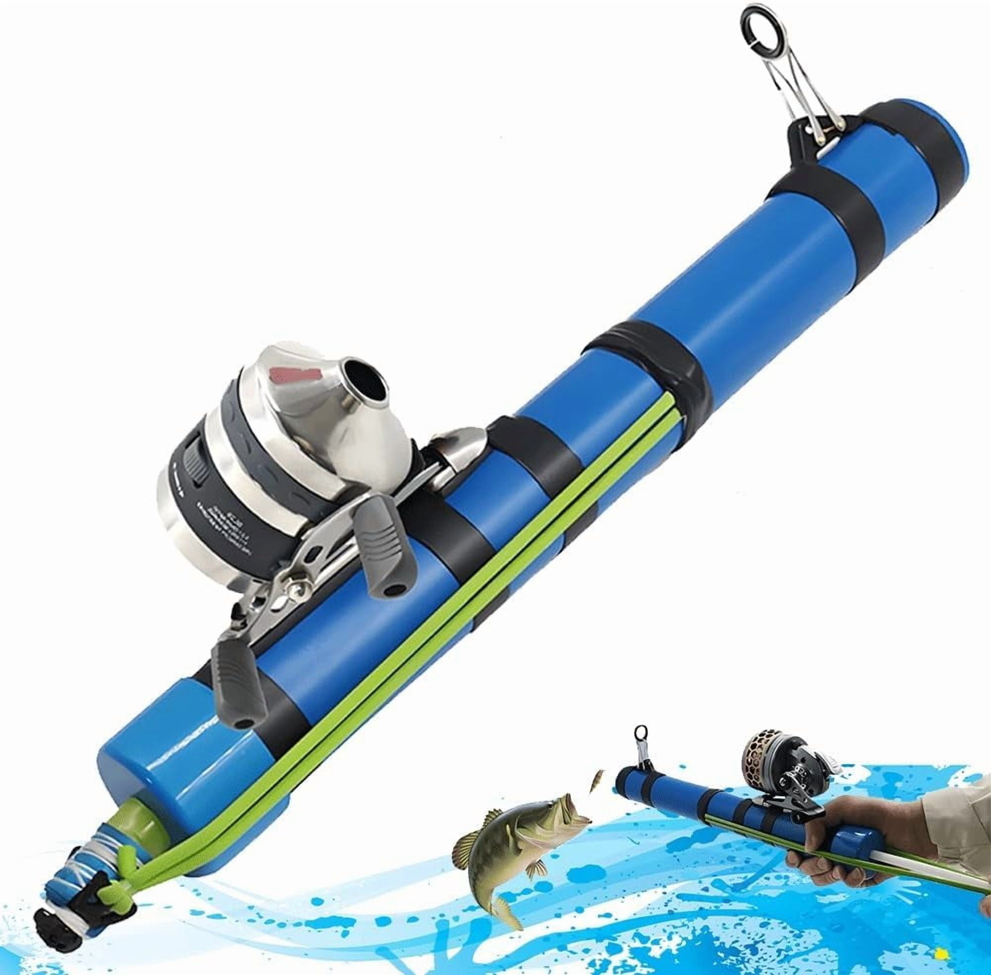 Fishing Catapult Rod, Portable Telescopic Lure Launcher, Durable Aluminum Alloy & ABS, Saltwater and Freshwater, Compact Travel Fishing Gear with Catapult-Style Handle