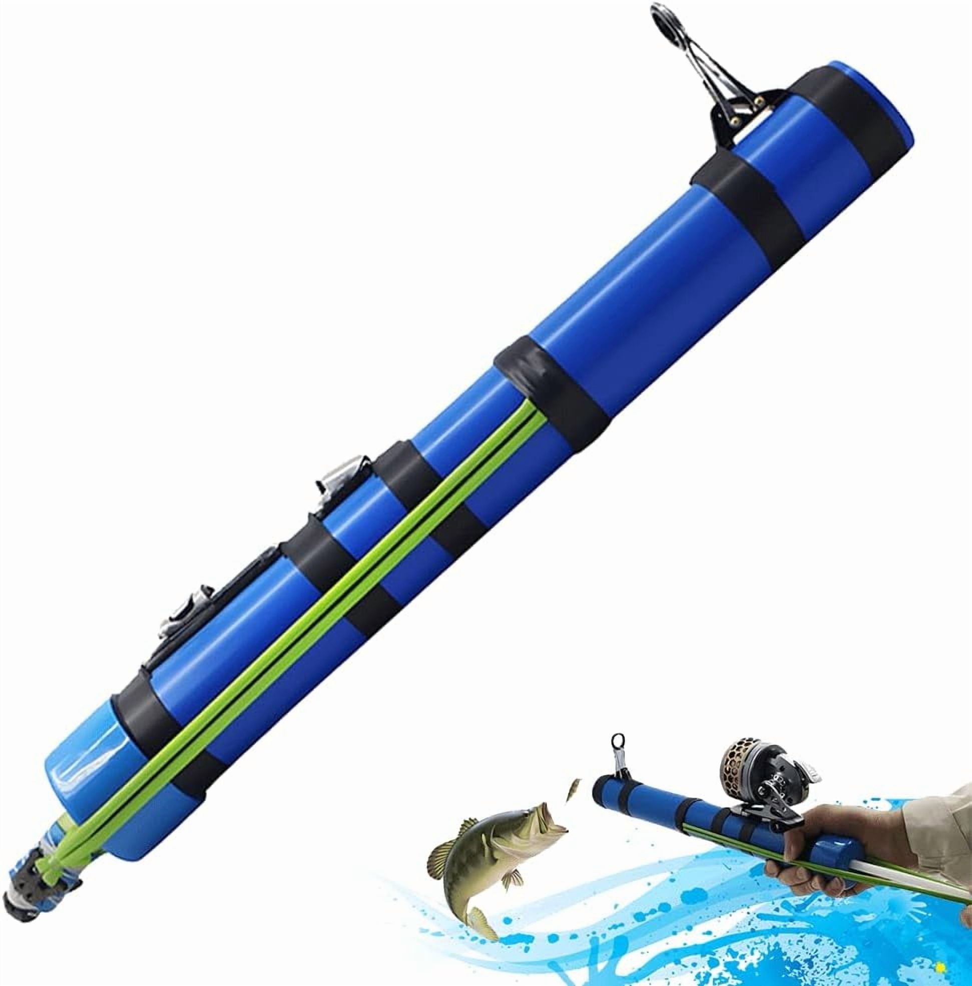 Fishing Catapult Rod, Portable Telescopic Lure Launcher, Durable Aluminum Alloy & ABS, Saltwater and Freshwater, Compact Travel Fishing Gear with Catapult-Style Handle