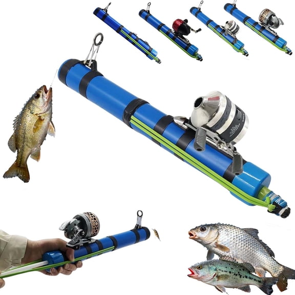 Fishing Catapult Rod - Professional Telescopic Slingshot Fishing Reel with Adjustable Latex Tubes, Portable Bait Launcher for Saltwater & Freshwater