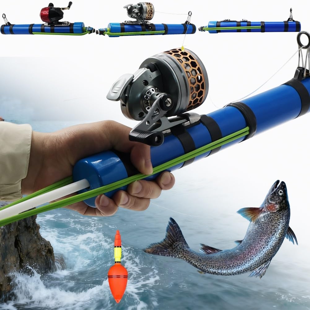 Canne à Pêche Catapulte / Fronde - Longueur 38cm, Pour Lancer Les Appâts Précisément, En Eau Douce Et Salée - 3