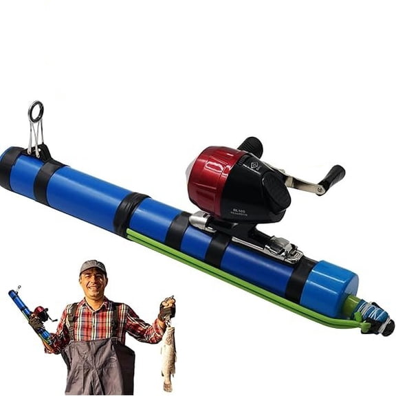 Fishing Catapult Rod with Slingshot Fishings Reel – Long-Distance Lures Launcher Fishings Tool for Beginners & Pros, Slingshots for Fish from Shore or Pier