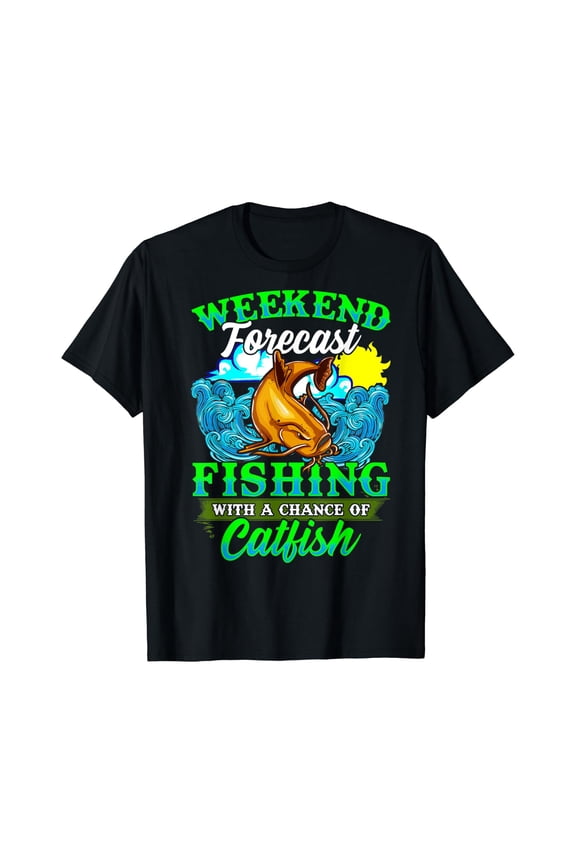 Fishing Catfish Fisherman Dads Birthday Fathers Day T-Shirt