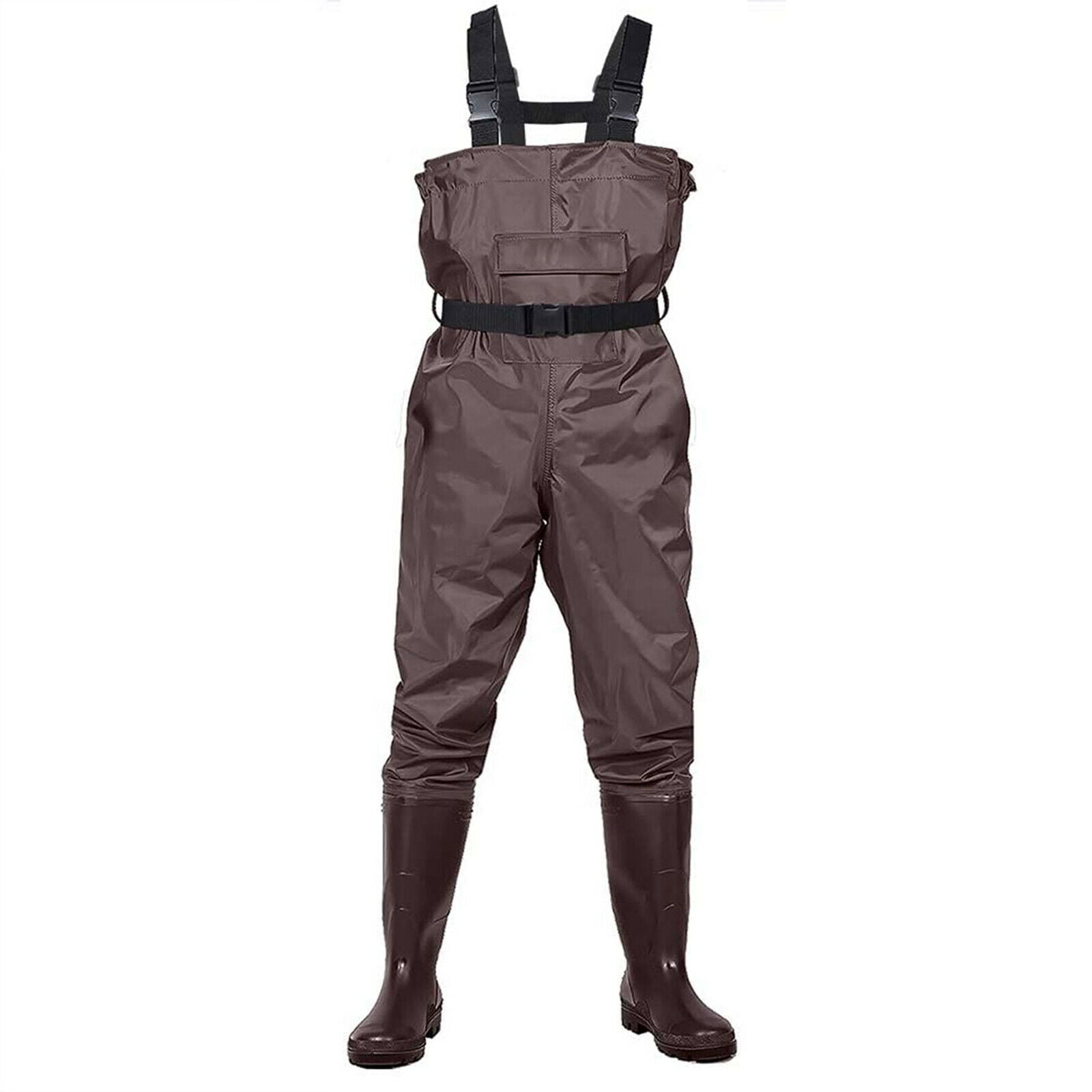Fly Fishing Hunting Chest Waders Waterproof Stocking Foot Wader Pants with  Boots