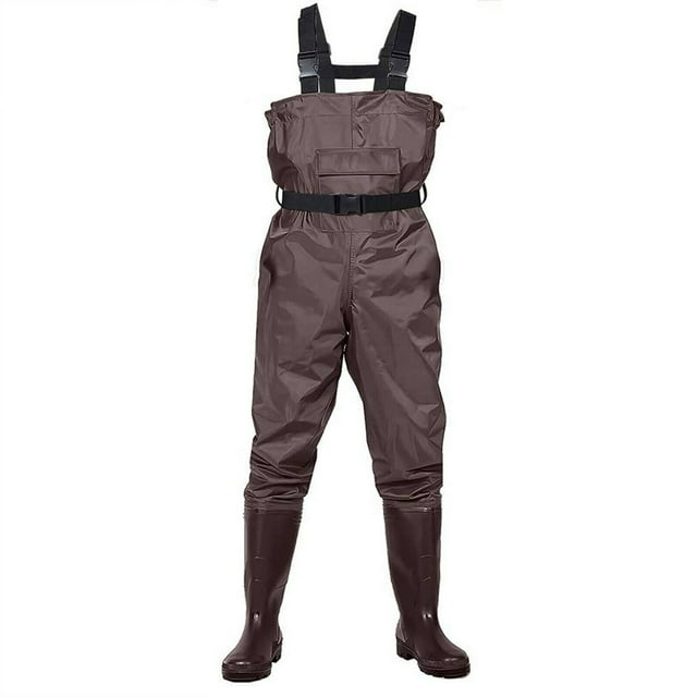 Fishing Chest Waders Fishing Shoes Boot Foot for Men Women Hunting Bootfoot Waterproof Nylon PVC w/ Belt