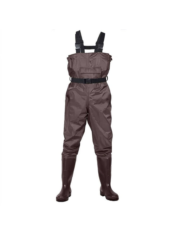 Fishing Chest Waders Fishing Shoes Boot Foot for Men Women Hunting Bootfoot Waterproof Nylon PVC w/ Belt