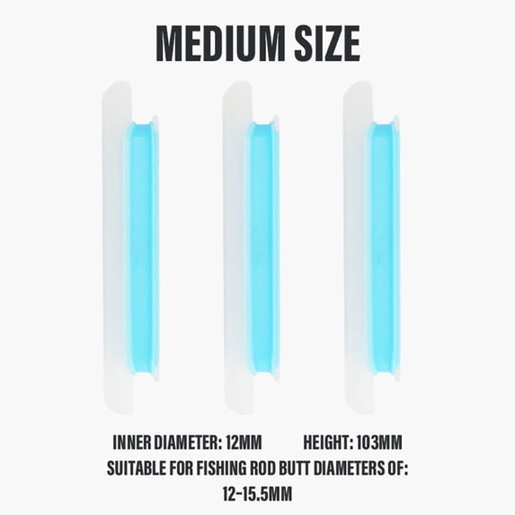 Fishing Clip-on Line Holder Line Rod Storage Keeper Clip on Winder Portable Rod Mounted Spooler for Rods Fishing Equipment Accessories Gift for Men(Sky Blue*3)