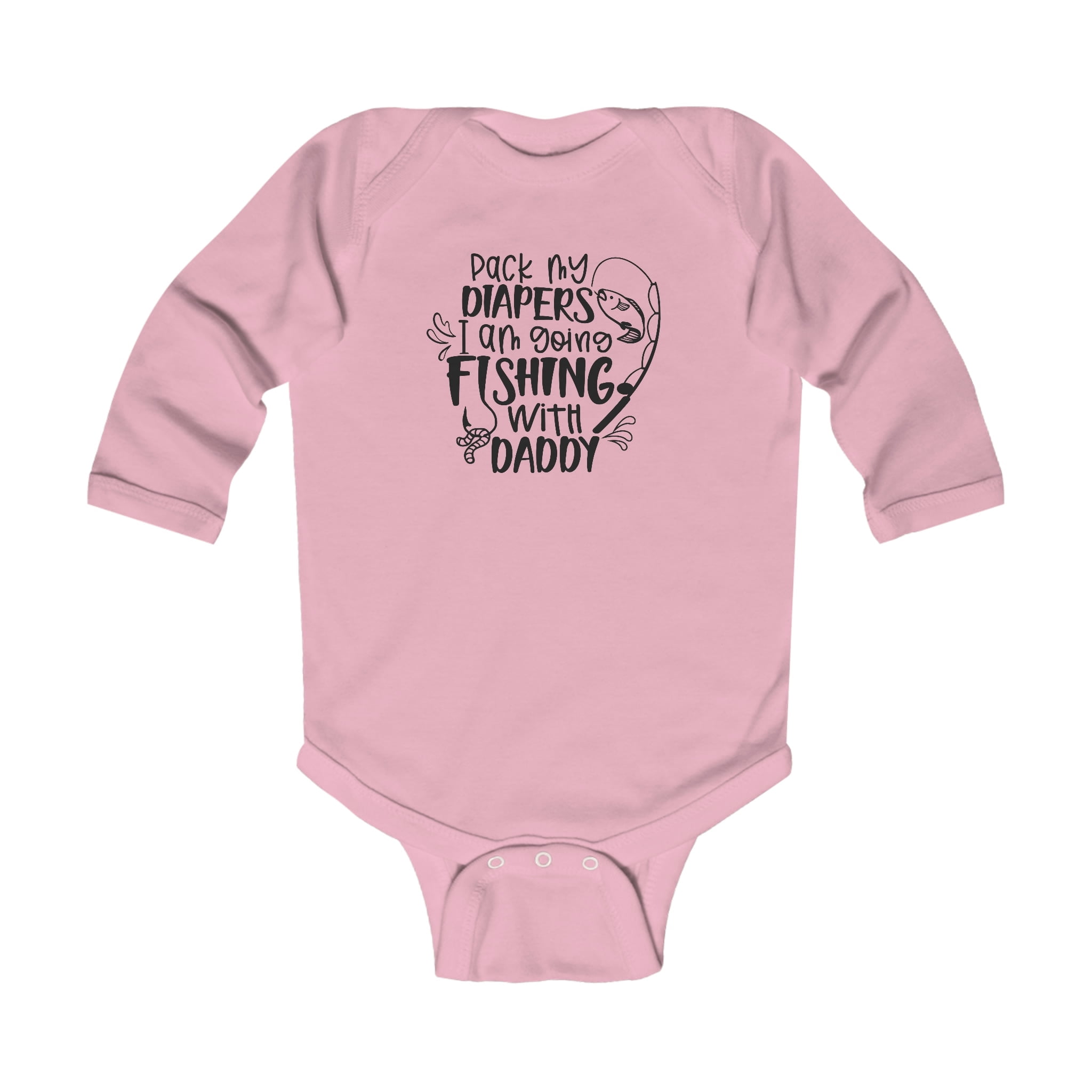 Fishing Clothes for Baby Girl Boy Bodysuit Long-Sleeve