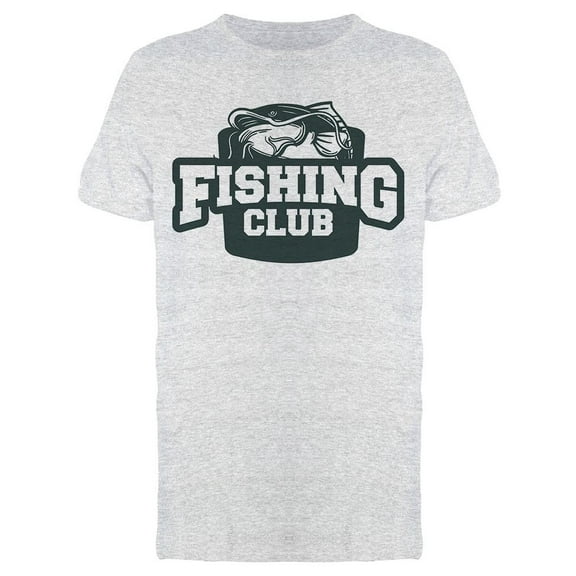 Fishing Club Catfish Design T-Shirt Men -Image by Shutterstock, Male x-Large