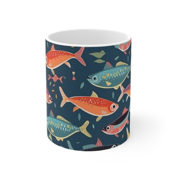 Fishing Coffee Mug, Fish Coffee Mug, Fishing Tea Cup, Fisherman Cup, Gift Fishing Lovers, Gift Dad, Gift Him.