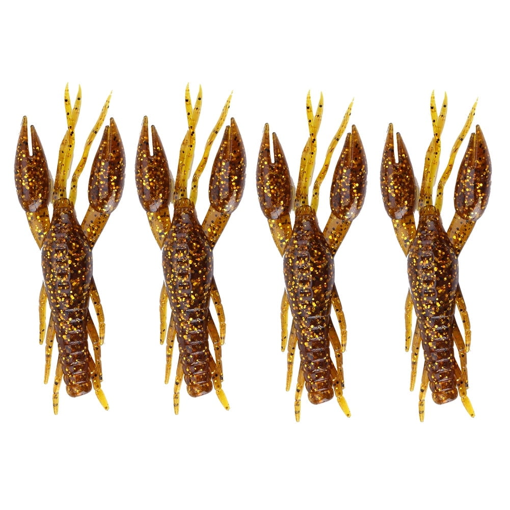Fishing Crawfish, 4pcs Silicone Soft Fishing Crawfish Artificial Lures ...