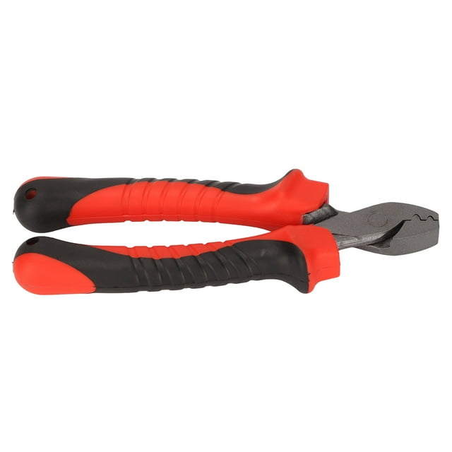 Fishing Crimping Pliers Fast Cutting Ergonomic Rubber Handle Carbon