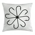 thumbnail image 1 of Fishing Decor Throw Pillow Cushion Cover, Flower Shaped Artisan Steel Multi Hook Gaff in Row New Needle Device Figure, Decorative Square Accent Pillow Case, 24 X 24 Inches, Black White, by Ambesonne, 1 of 2