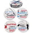 thumbnail image 1 of Fishing Design Stone Coasters, 1 of 1