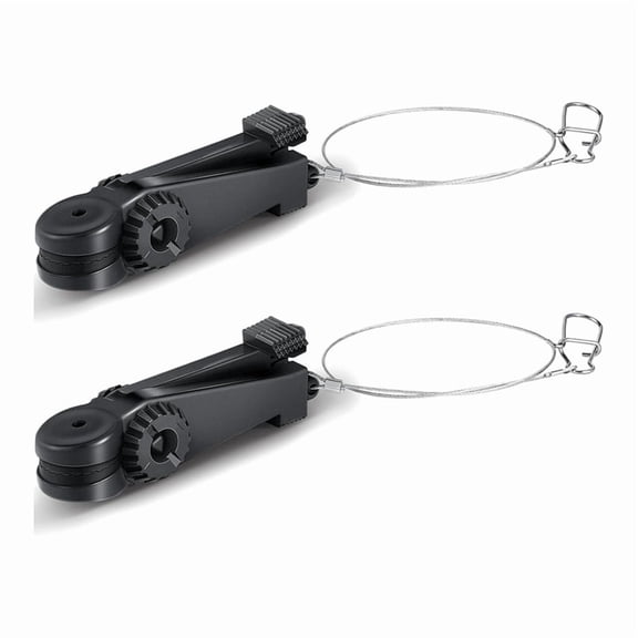 Fishing Downrigger Line Release Clips with Leader Snap Weight Release Clips for Kites Planer Board Downrigger Trolling B,2 x downrigger release clip,Black