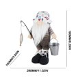 thumbnail image 1 of Fishing Elderly Man With Long Beard Faceless Doll Decoration Standing Posture With Bucket Fishing Hook Fisherman, 1 of 8