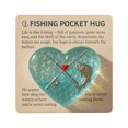 thumbnail image 1 of Fishing Enthusiast Pocket Hug with Gift Card, Handmade Sea Glass and Metal Ornament, Inspiring Keepsake Gift for Fishing Lovers,color, 1 of 4