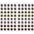thumbnail image 1 of Fishing Eyes for Lures，3D/4D Fly Eyes Lifelike Artificial Realistic Epoxy Fly Tying Lure Holographic Fishing Accessories for Fishing Baits DIY Mixed, 1 of 7