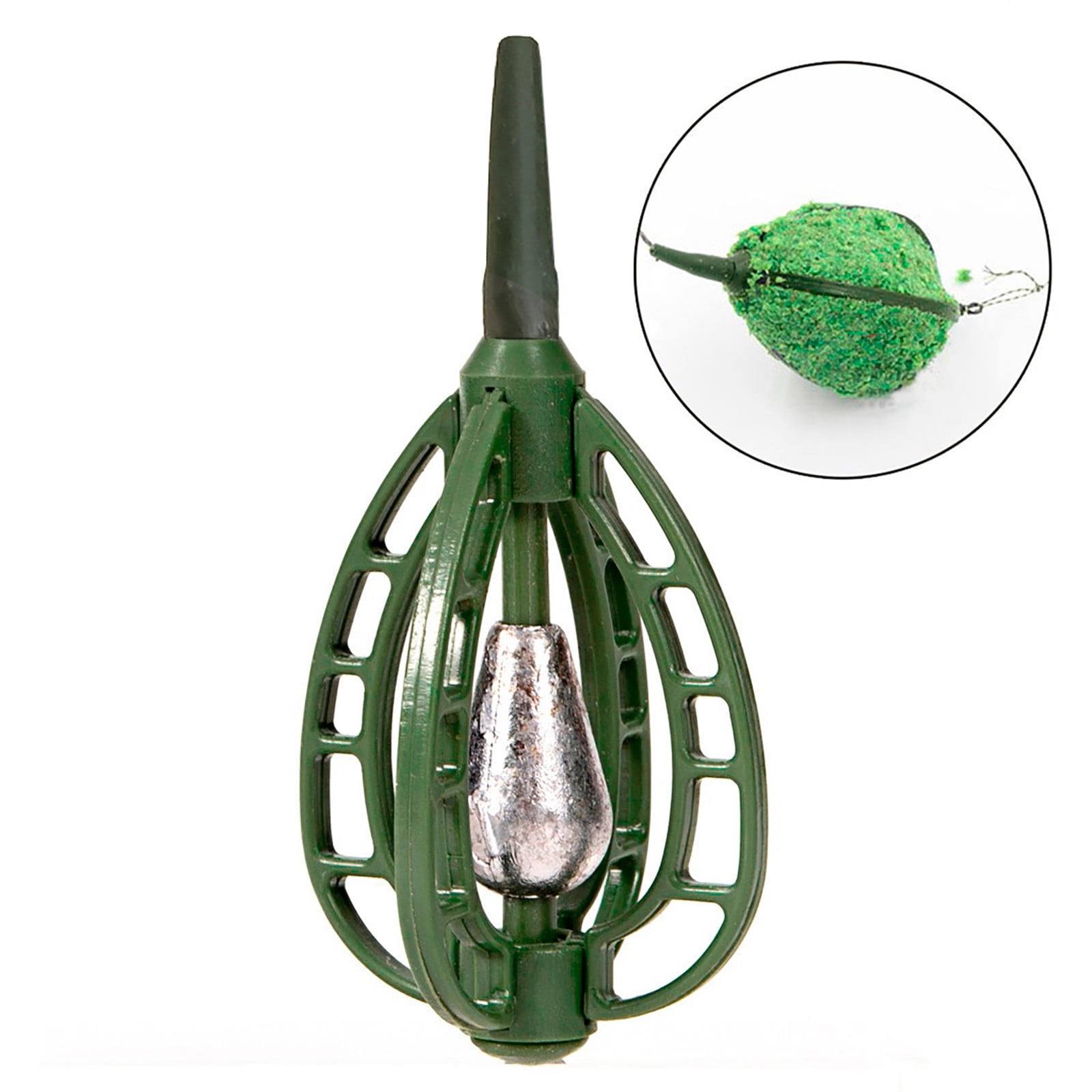 Fishing Feeder Cage Case Fishing Method Feeder Practice Casting Plugs