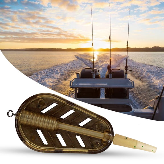 Fishing Feeder Tool Mini Sturdy Portable Strong Wear-resistant Fishing Zinc Alloy Reservoir Carp Fishing Method Feeder Fishing Accessories