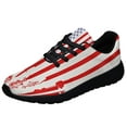 thumbnail image 1 of Fishing Fisherman American flag Shoes Sneakers Black Size 13, 1 of 7