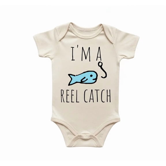 Fishing Fisherman Newborn Baby Bodysuit