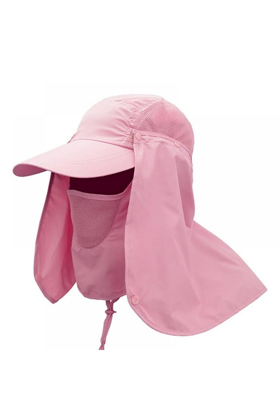 Fishing Flap Caps Men Women Quick Dry Sunshade UV Protection Removable Ear Neck Cover Outdoor Sportswear Accessories