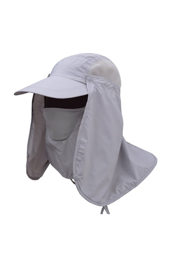 Fishing Flap Caps Men Women Quick Dry Sunshade UV Protection Removable Neck Cover Outdoor Sportswear Accessories