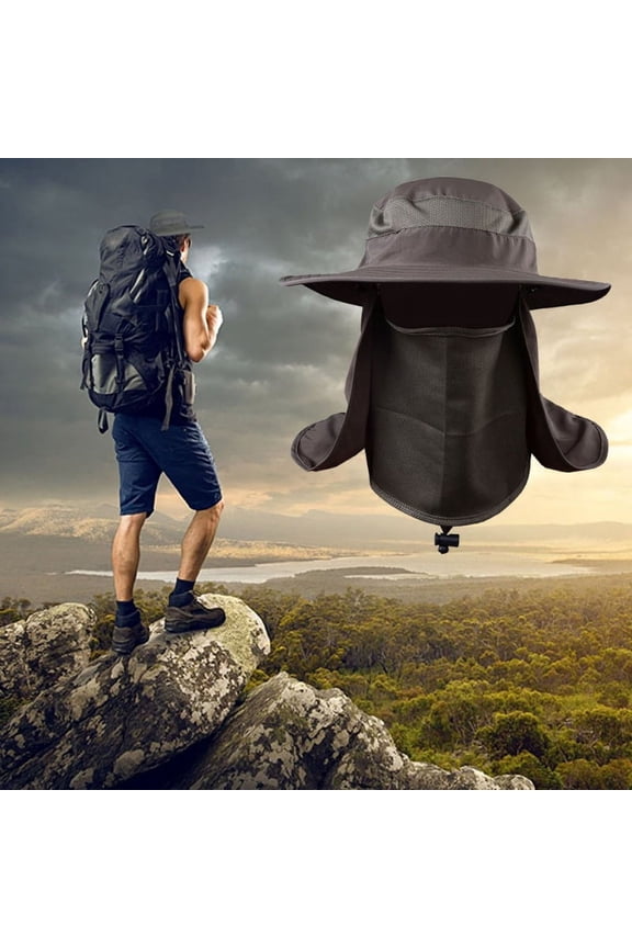 Fishing Flap Caps Men Women Windproof Sunshade Detachable / Removable Ear Neck Cover Fishermen Hat Outdoor Sportswear Accessories