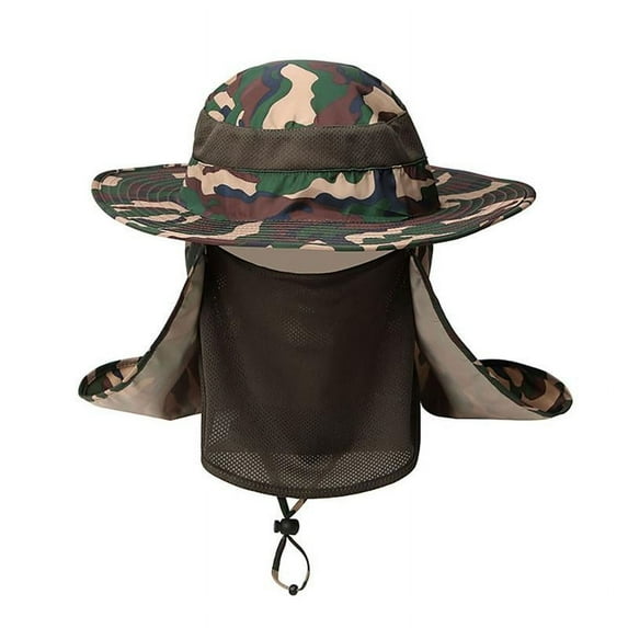 Fishing Flap Caps Windproof Sunshade Removable Ear Neck Cover Fishermen Hat