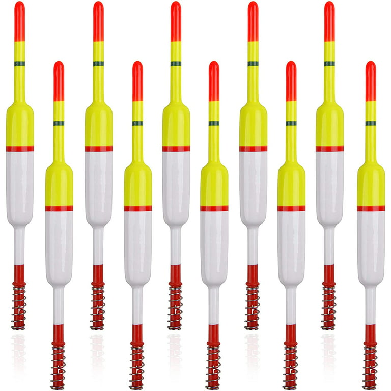 Fishing Floats and Bobbers Balsa Wood Slip Bobbers for Crappie Panfish  Walleyes Bass Trout Fishing (1/6oz 2.32X5.63) (1/2oz 3.54X7.09) 5  Pcs/Set